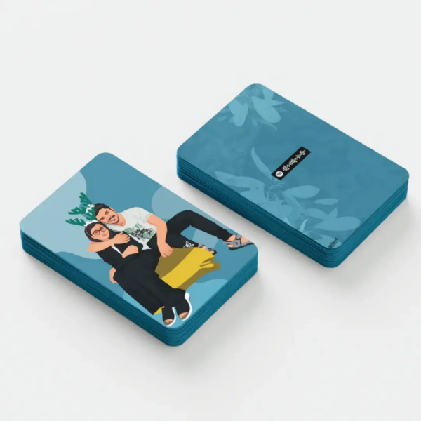 Couple Wallet Card - Illustrated