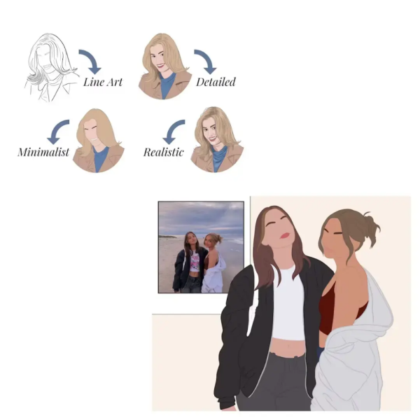 Custom Illustration Personalised Frame