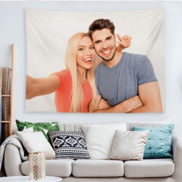 Customized Couple Tapestry