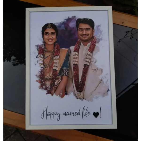 Digital Art Photoframe - Wedding Gift , Anniversary , Birthday