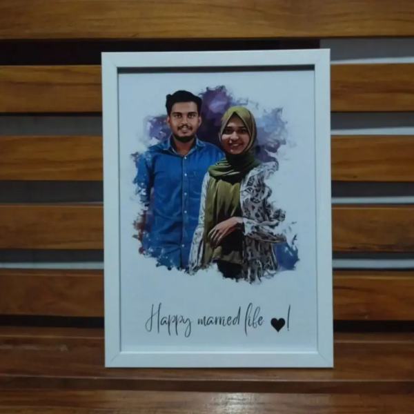 Digital Art Photoframe - Wedding Gift , Anniversary , Birthday