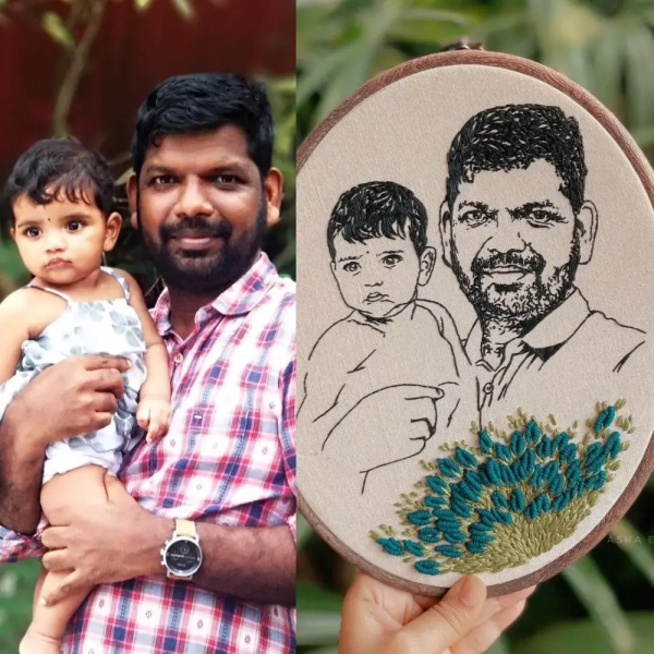 Embroidery Hoop Art (Single Frame)