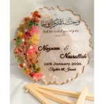 Resin Invitation with stand - Wedding / Couple / Family