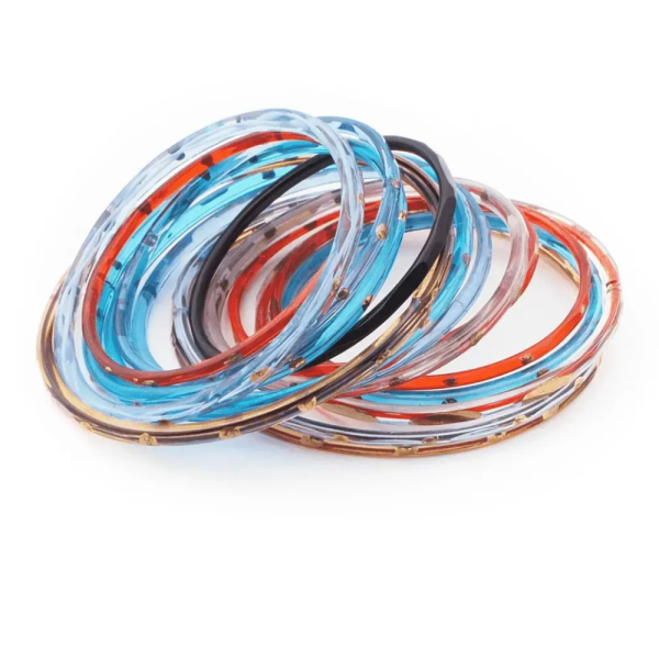 Blue Glass Bangles - Firozabad Bangles
