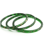 Green Glass Bangles - Firozabad Bangles