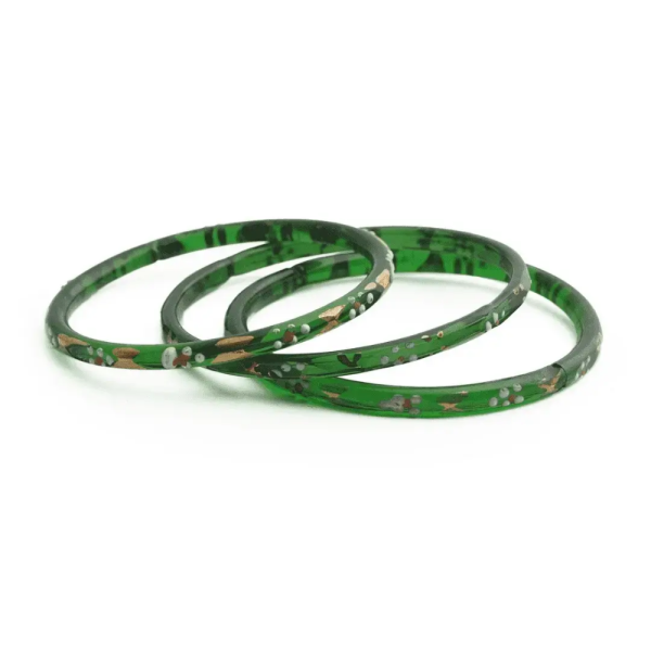 Green Glass Bangles - Firozabad Bangles