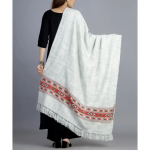 Grey Indian Yak Wool Shawl / Throw Unisex - Himachal Pradesh