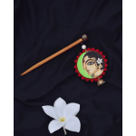 Hand painted Bun stick ( 4 Design )