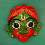 Handmade Bal Hanuman Cheriyal Face Mask