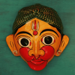 Handmade Bal Hanuman Cheriyal Face Mask