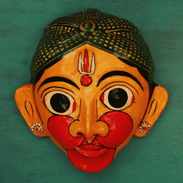 Handmade Bal Hanuman Cheriyal Face Mask