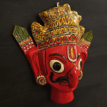 Handmade Crowned Garuda Cheriyal Face Mask