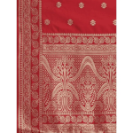 Handmade Ruby Red Banarasi Dupatta