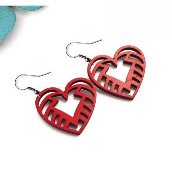 Hand Painted Wooden MDF Earrings ( 4 Designs )