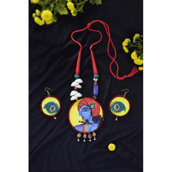 Krishna - Hand Painted Jewellery ( 3 Design )