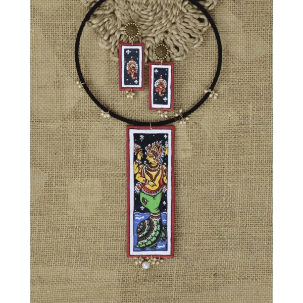 Kurma - Hand Painted Jewellery Avatar of Vishnu