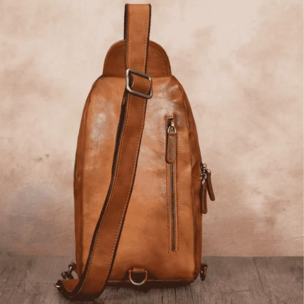 Pure Leather Sling Bag Crossbody Chest Purse