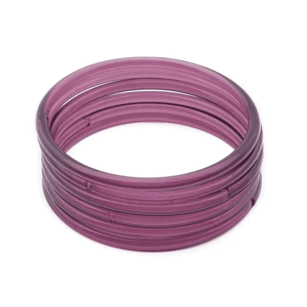 Purple Glass Bangles - Firozabad Bangles