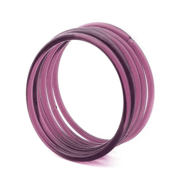 Purple Glass Bangles - Firozabad Bangles