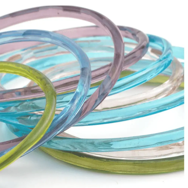 Purple Glass Bangles - Firozabad Bangles