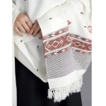 White Indian Pashmina Shawl / Throw Unisex - Himachal Pradesh