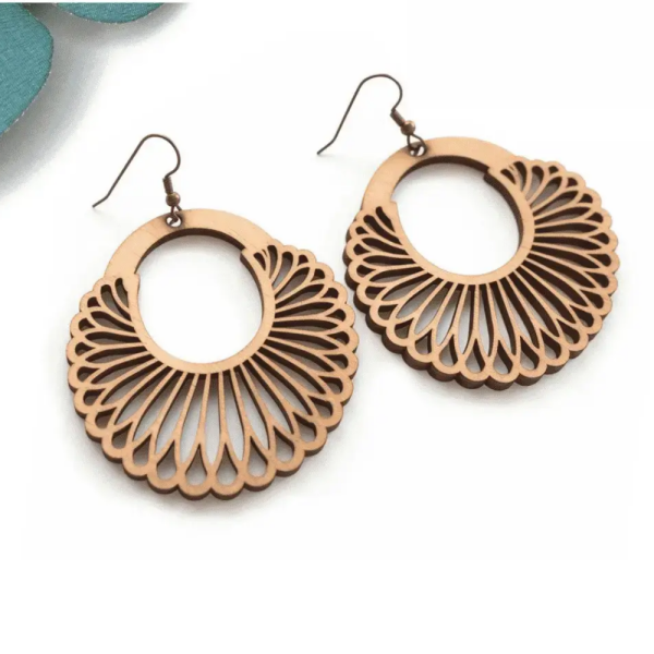 Wooden MDF Earrings ( 4 Designs )