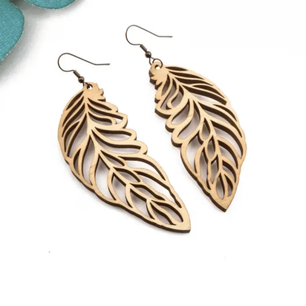 Wooden MDF Earrings ( 4 Designs )