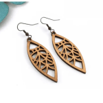 Wooden MDF Earrings ( 4 Designs )