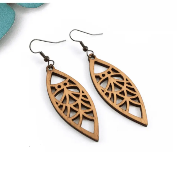 Wooden MDF Earrings ( 4 Designs )