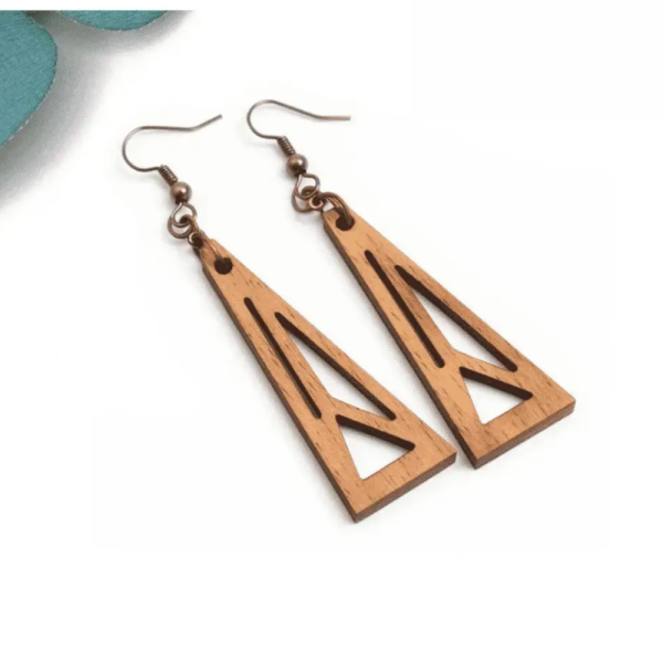 Wooden MDF Earrings ( 4 Designs )