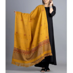 Yellow Indian Pashmina Shawl / Throw Unisex - Himachal Pradesh