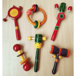 Channapatna Toys Wooden Rattles for Baby