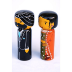Etikoppaka Toys Wooden Indian Couple