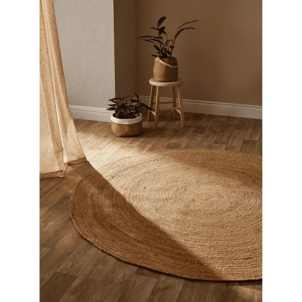 Desi Jute Carpet - Round Shape