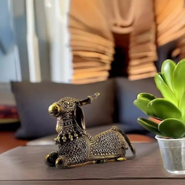 GI Tag - Dhokra Art Nandi Statue of Bell Metal