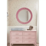 Handmade Macrame Pink Mirror
