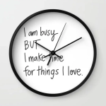 I am Busy Wall Clock