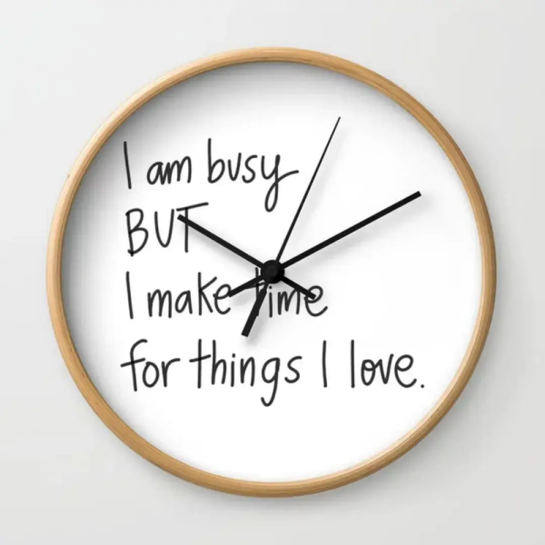 I am Busy Wall Clock