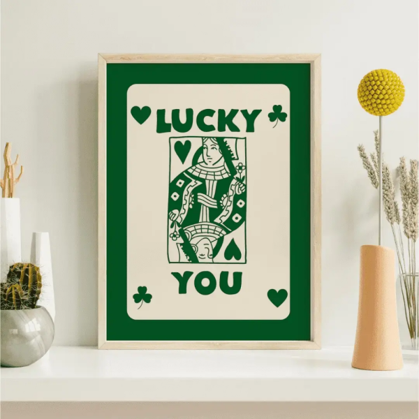 Lucky Cards Wall Art Frame