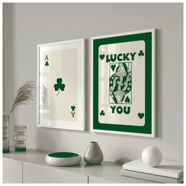 Lucky Cards Wall Art Frame