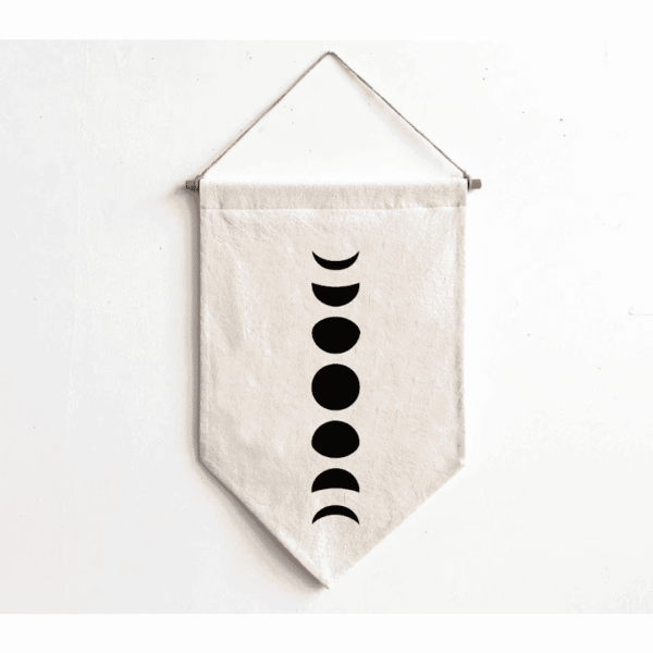 Moon Phase Hand Painted Wall Hanging