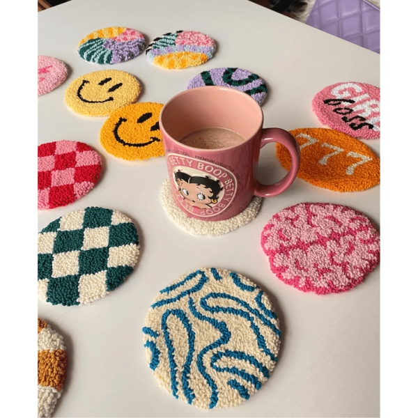 Natural Handmade Cotton Yarn Coasters
