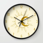 Sun and Moon Wall Clock