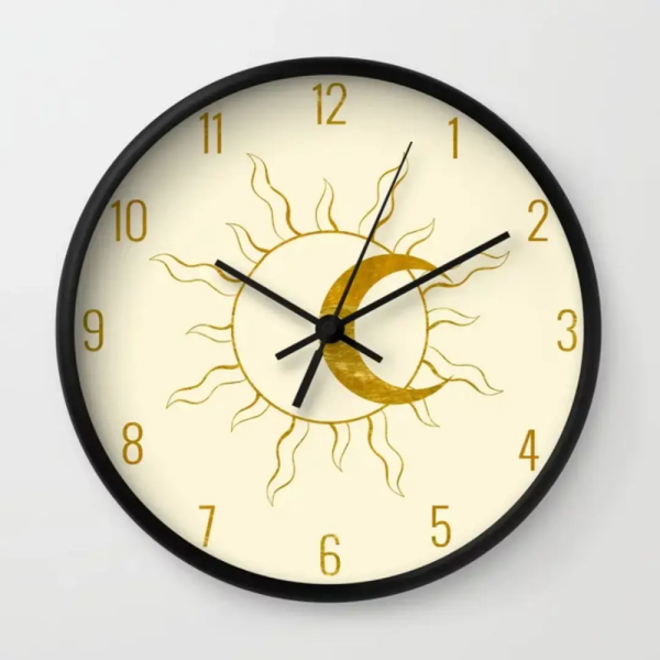 Sun and Moon Wall Clock