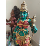 Vintage Parvathi Wooden Sculpture