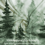 Watercolor Green Forest Tapestry