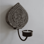 Wooden Hand Block Candle Holder