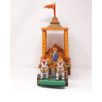 Wooden Rath with Horse Traditional - Wooden Lacquerware &Toys - GI Tag (Uttar Pradesh)