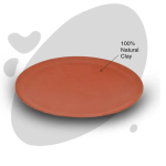 Authentic Terracotta Plate - Handcrafted Eco-Friendly Tableware