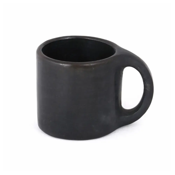 Handcrafted Black Clay Cups - Traditional Elegance